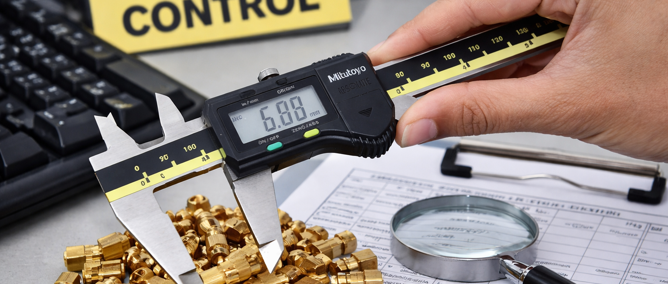 Precision quality control inspection of brass components